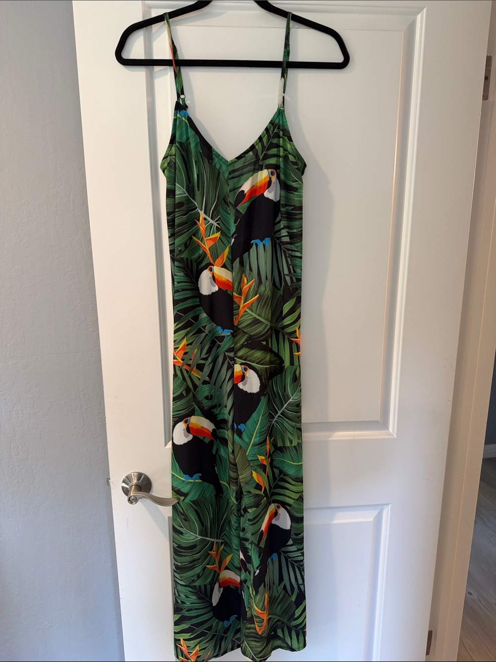 Show me your mumu Green Tropical Toucan Print Kids One-Piece Dress